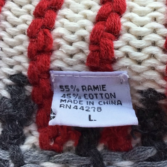 Marisa Christina Vintage Knitted By Hand  Fair Isle Zip Cardigan - Picture 11 of 11